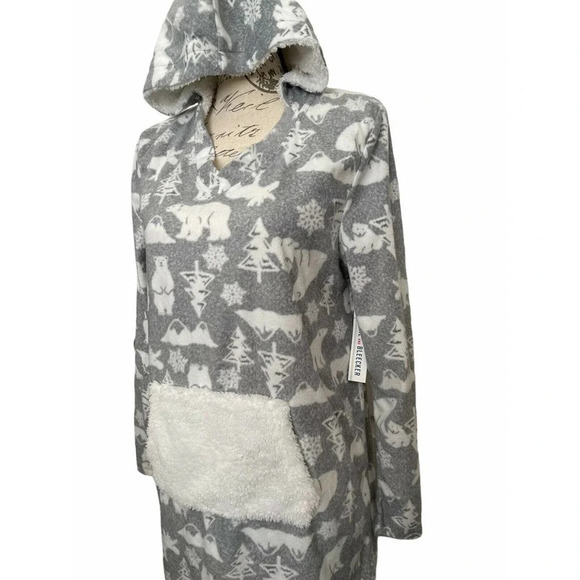 Jane and Bleecker Hooded Lounger Sleepwear Size Medium NWT - Picture 3 of 8